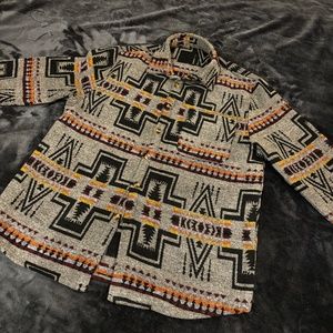 Aztec print sweater